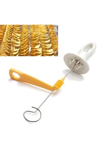 Spiral Patates Dilimleyici Cips Yapma Makinesi Aparatı Çubukta Patates Aparatı ürün fotoğrafı