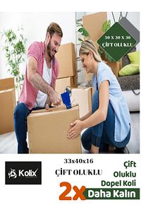 Kolix 10 Adet 50x30x30 Çift Oluklu Taşıma Taşınma Karton Çeyiz Arşiv Kitap Boş Koli ürün fotoğrafı