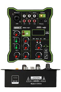 MDX-100 Stüdyo Kayıt İçin Ses Kartlı Mixer +48V Phantom Power ile Stüdyo Mikser ürün fotoğrafı