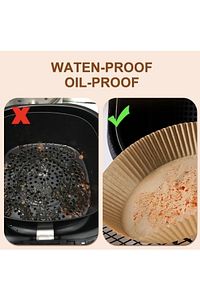 Mimoza 50 Adet Airfryer Pişirme Kağıdı Hava Fritözü Xiaomi Philips Yağsız Tefal Kumtel Mi Kağıt ürün fotoğrafı