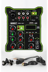 MDX-100 Stüdyo Kayıt İçin Ses Kartlı Mixer +48V Phantom Power ile Stüdyo Mikser ürün fotoğrafı