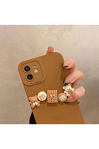 Iphone 11 Uyumlu (12 Görünümlü ) 3d Bisküvi Ve Ayıcıklı Kılıf ürün fotoğrafı