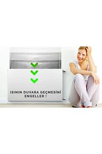 10mm Kalınlık- 6 Adet -50cmx100cm Tasarruf Için Kalorifer Petek Arkası Isı Doğalgaz Faturan Düşür ürün fotoğrafı
