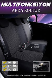 Fiat Fiorino Uyumlu Satürn Serisi Pike Kumaş Tam Set Oto Koltuk Kılıfı (ARKA KOLTUK TEK PARÇA) ürün fotoğrafı