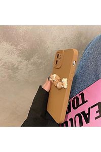 Iphone 11 Uyumlu (12 Görünümlü ) 3d Bisküvi Ve Ayıcıklı Kılıf ürün fotoğrafı