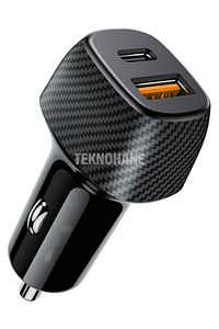 3.0 Qualcomm 2 Usb Hızlı Araç Şarjı Cihazı Çakmaklık 6 Amper ürün fotoğrafı