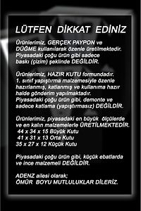 Damat Bohçası Çeyiz Sandık Ve Kutu 4 'lü Set - Gerçek Papyon Ve Düğme ürün fotoğrafı