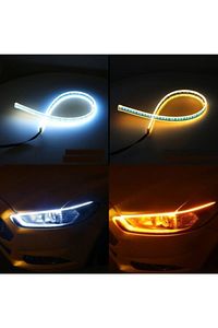 Far Üstü Kayar Sinyalli Led Gündüz Farı Şerit Lamba Takımı 60 cm ürün fotoğrafı