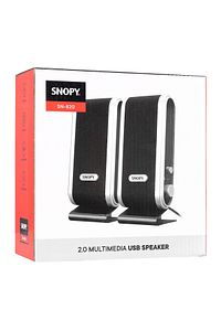 Sn-820 2.0 Siyah/gümüş Lcd Ince Tasarım Usb Speaker ürün fotoğrafı