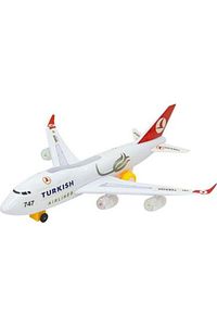 Yerde Gezen Pilli Işıklı Airline Uçak 747 Ch-132tk ürün fotoğrafı