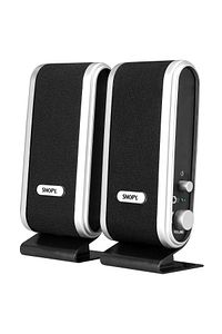 Sn-820 2.0 Siyah/gümüş Lcd Ince Tasarım Usb Speaker ürün fotoğrafı