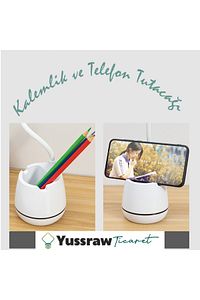 Şarjlı 24 Led Çalışma Okuma Işığı Kademeli Masa Lambası Ayarlanabilir Renk Tonu Ve Parlaklık ürün fotoğrafı
