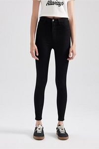 Jegging Yüksek Bel Dar Paça Cepli Bilek Boy Basic Düz Jean Pantolon A5819ax23au ürün fotoğrafı