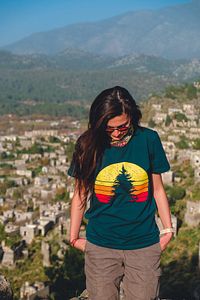 Store Unisex Baskılı Tişört Outdoor Normal Kalıp Tshirt ürün fotoğrafı