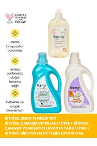 %100 Doğal Bebekler Için Bitkisel Temizlik Seti ürün fotoğrafı