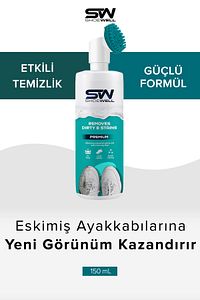 Fırçalı Spor Ayakkabı Temizleyici Köpük Susuz Beyaz Ayakkabı Temizleyici ürün fotoğrafı