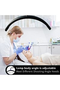 28inç Ay Lamba Led Video Işığı Yarım Ay Şekilli Dolgu Işık Kalıcı Makyaj Tatto Çekim Işığı ürün fotoğrafı