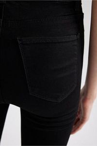 Jegging Yüksek Bel Dar Paça Cepli Bilek Boy Basic Düz Jean Pantolon A5819ax23au ürün fotoğrafı