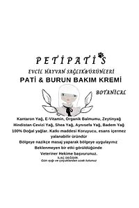 Pati,burun ,deri Bakım Kremi ("VETERİNER VE TARIM BAKANLIĞI ONAYLI DOĞAL PATİ KREM)i 50x1" ürün fotoğrafı
