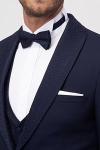 Erkek Ekstra Slim Fit Dar Kesim Yelekli Smokin Damatlık ürün fotoğrafı