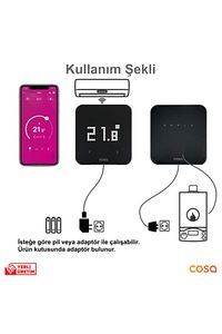 Akıllı Oda Termostatı Kablosuz Kombi ve Klima Kontrolü ürün fotoğrafı