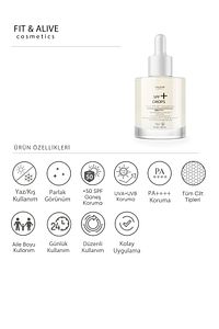 Fitalive Spf 50+ Drops Yüz ve Vücut Güneş Serumu Pa++++ ürün fotoğrafı