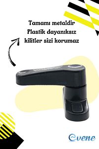 Pimapen Kapı Kilidi Pimapen Pencere Kilidi Pencere Emniyet Kilidi Mandallı Kilit 3 Adet Antrasit ürün fotoğrafı