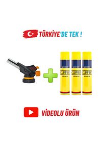 1300 Derece Profesyonel Ws-509c Pürmüz Kafa Çakmak 3 Adet Clipper Gaz ürün fotoğrafı
