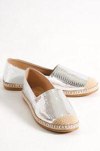 Capone Gümüş Kadın Espadril ürün fotoğrafı