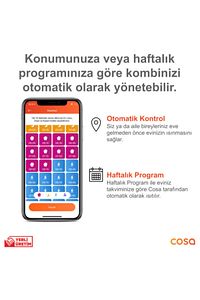 Akıllı Oda Termostatı Kablosuz Kombi ve Klima Kontrolü ürün fotoğrafı