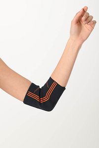 Ortopedik Koruyucu Çift Taraflı Kullanılabilen Elastik Örme Likralı Kompakt Spor Dirseklik Unisex ürün fotoğrafı