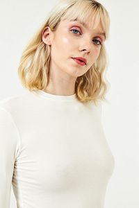 Kadın Beyaz Parmak Detaylı Body ürün fotoğrafı