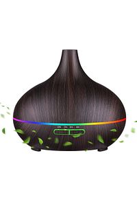 550 ml Hava Nemlendirici Buhar Makinesi Ultrasonik Aroma Difüzör Oda Nemlendirici Işıklı Koyu ürün fotoğrafı
