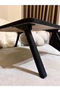 Foldaway Telefon Ve Tablet Bölmeli Katlanır Ayaklı Laptop Sehpası Notebook Bilgisayar Çalışma Masası ürün fotoğrafı