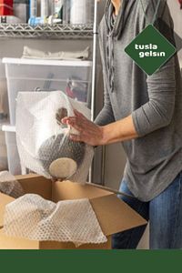 A Kalite Balonlu Eşya Koruma Naylon Patpat 100cmx 50 M Pat Pat - Ambalaj Pıtpıt 50 m2 30gr ürün fotoğrafı