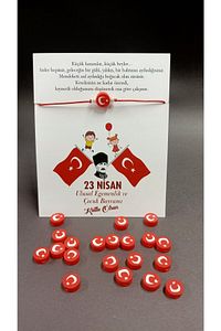23 Nisan Hediye Şans Bileklikleri ( 25adet) ürün fotoğrafı