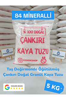 Özdede Shop Çankırı Doğal Granül Kaya Sofra Tuzu ( 5 Kg ) Salamura