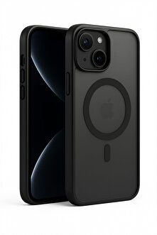 Fibaks Apple iPhone 13 - 14 - 15 Kılıf Kamera Çıkıntılı Magsafe