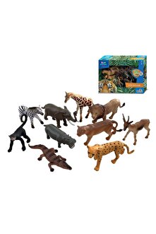Brother Toys Kutulu 10 Hayvanlı Kaliteli Vahşi Hayvan Figür Set 13