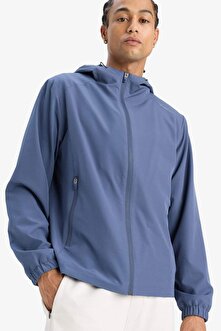 Defacto DeFactoFit Su Geçirmez Regular Fit Kapüşonlu Fermuarlı