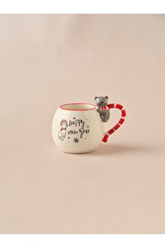 Karaca New Year Yılbaşı Cat Kupa 450 ml