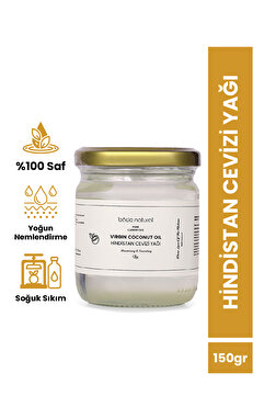 Bade Natural Hindistan Cevizi Yağı Soğuk Sıkım %100 Saf 150 gr