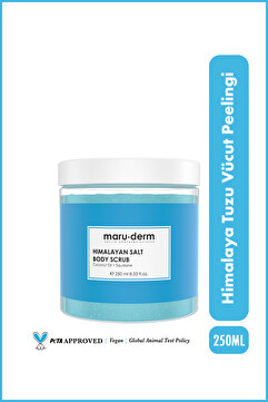 Maru.Derm Body Scrub | Himalaya Tuzu Vücut Peelingi | Squalane + Hindistan Cevizi Yağı 250 ML