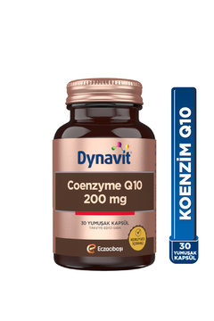 Dynavit Coenzyme Q10 200 Mg 30 Yumuşak Kapsül - KoenzimQ10 – Ubikinon - Kalp Sağlığı