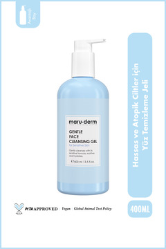 Maru.Derm Hassas Ve Atopik Ciltler Için Yüz Temizleme Jeli 400 ML