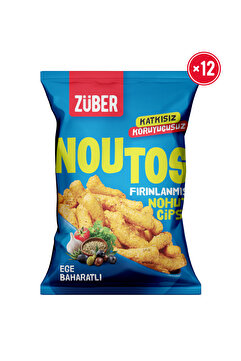 Züber Noutos Ege Baharatlı Fırınlanmış Nohut Cipsi 55g x 12 Adet