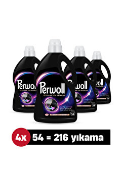 Perwoll Çamaşır Siyahlar için Yenileme & Hassas Sıvı Deterjanı 2.97L 4'lü set (216 Yıkama)