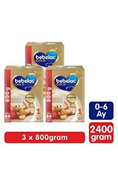 Bebelac Gold Konfor 1 Bebek Sütü 0-6 Ay 800 Gr x 3 Adet 2400 Gr