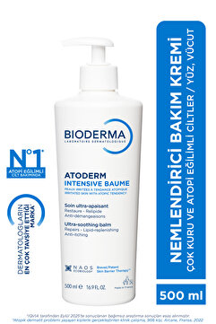 Bioderma Atoderm Intensive Balm Çok Kuru, Atopi Eğilimli Cilt Bebek, Çocuk, Yetişkin Nemlendirici Krem 500ml