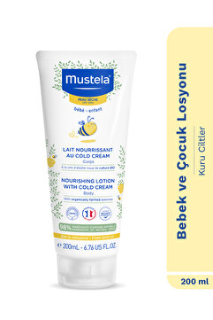 Mustela %98 Doğal İçerikli Kuru Cilt Cold Cream İçeren Besleyici Nemlendirici Vücut Losyon Bebek Çocuk 200ml